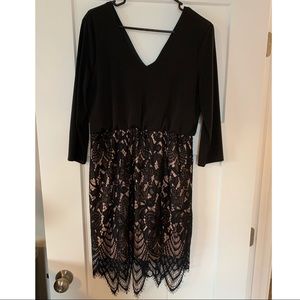 Black lace dress